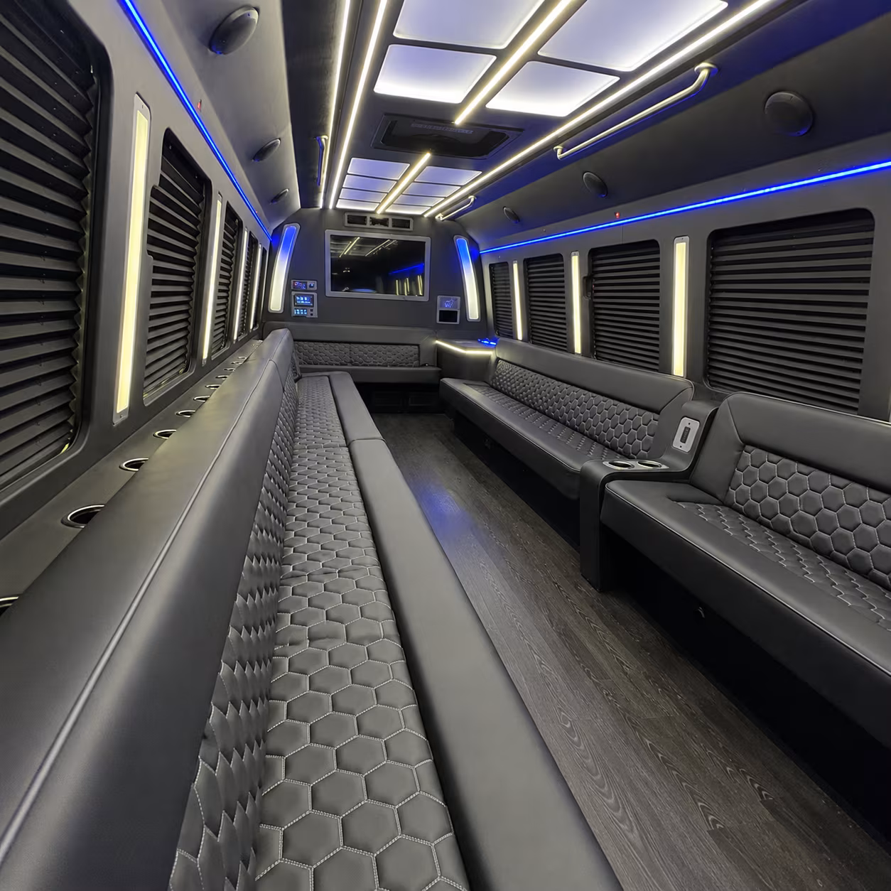Coral Springs Bachelor & Bachelorette Transportation party bus exterior
