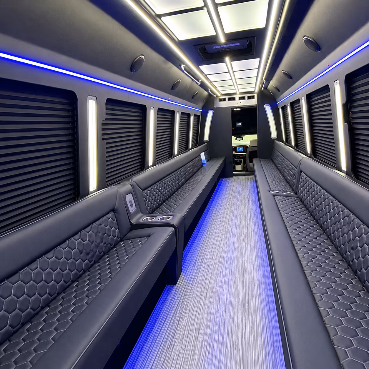 Coral Springs Birthday, Sweet 16, & Quinceañera Transportation party bus exterior