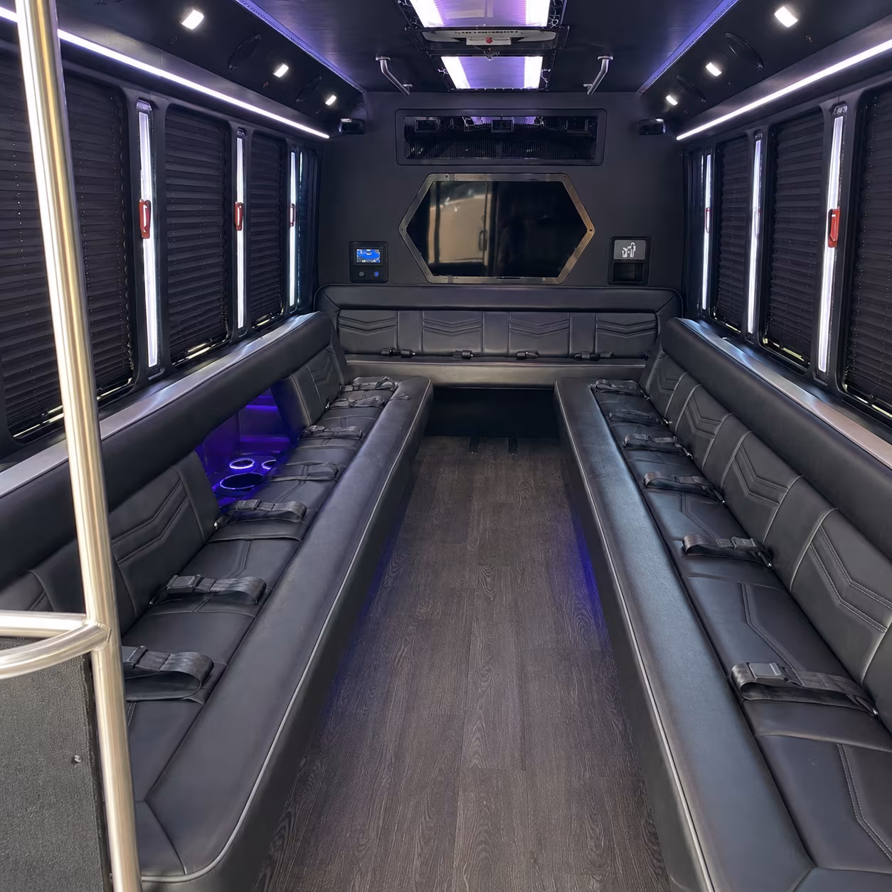 Coral Springs Birthday, Sweet 16, & Quinceañera Transportation party bus exterior