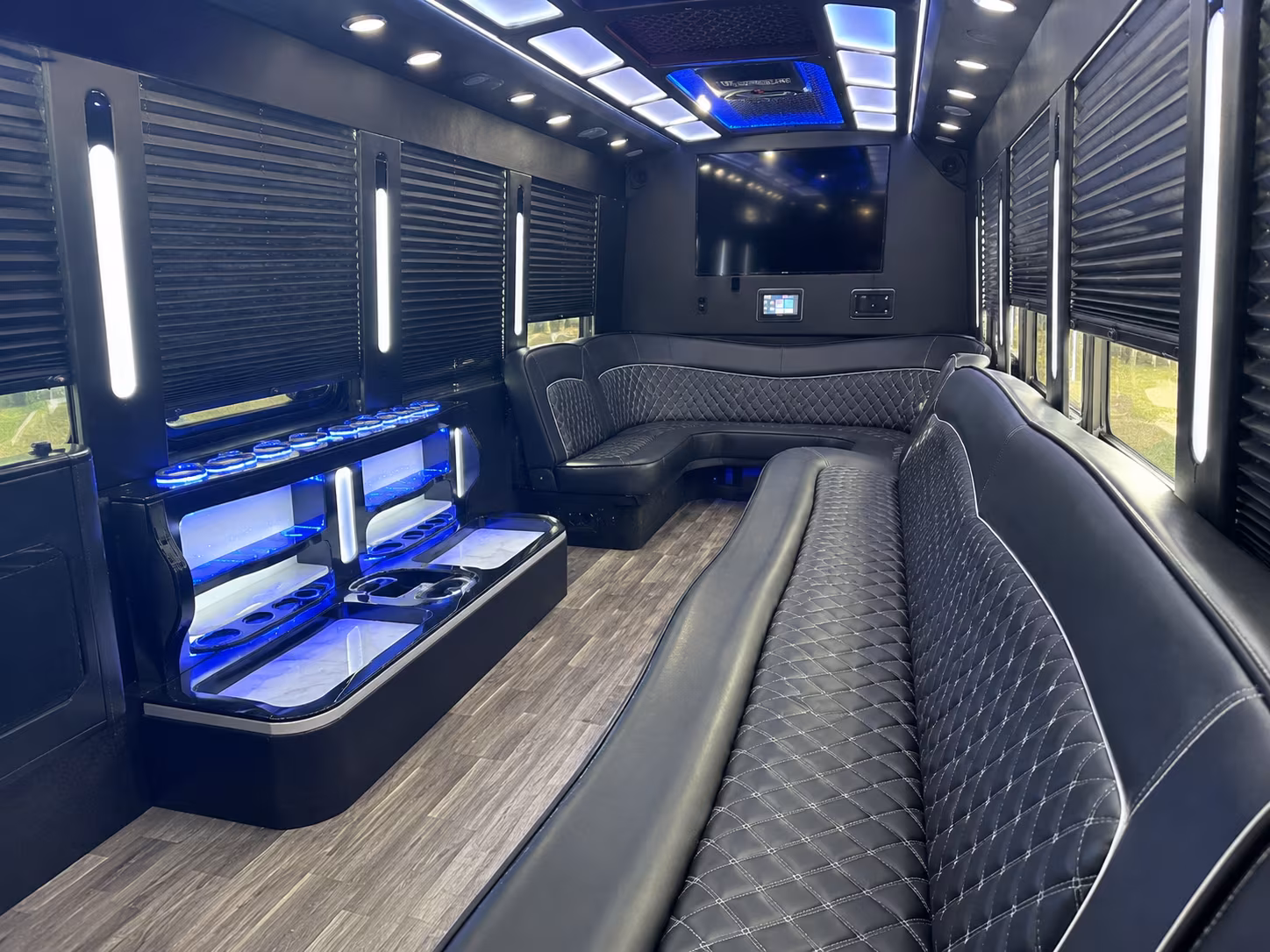 Coral Springs Concert & Music Festival Transportation party bus interior