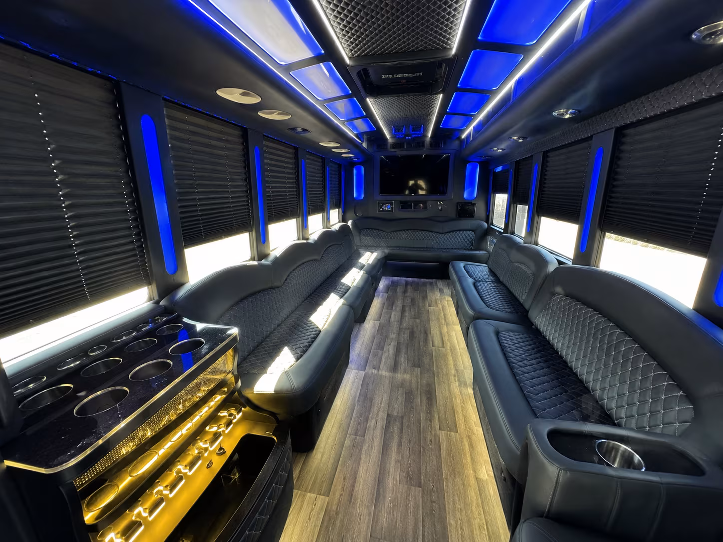 Coral Springs Private Event Transportation party bus exterior