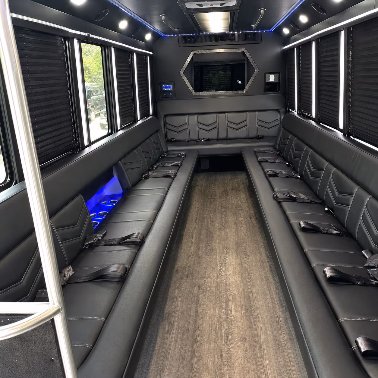 Coral Springs Prom & Homecoming Transportation party bus interior