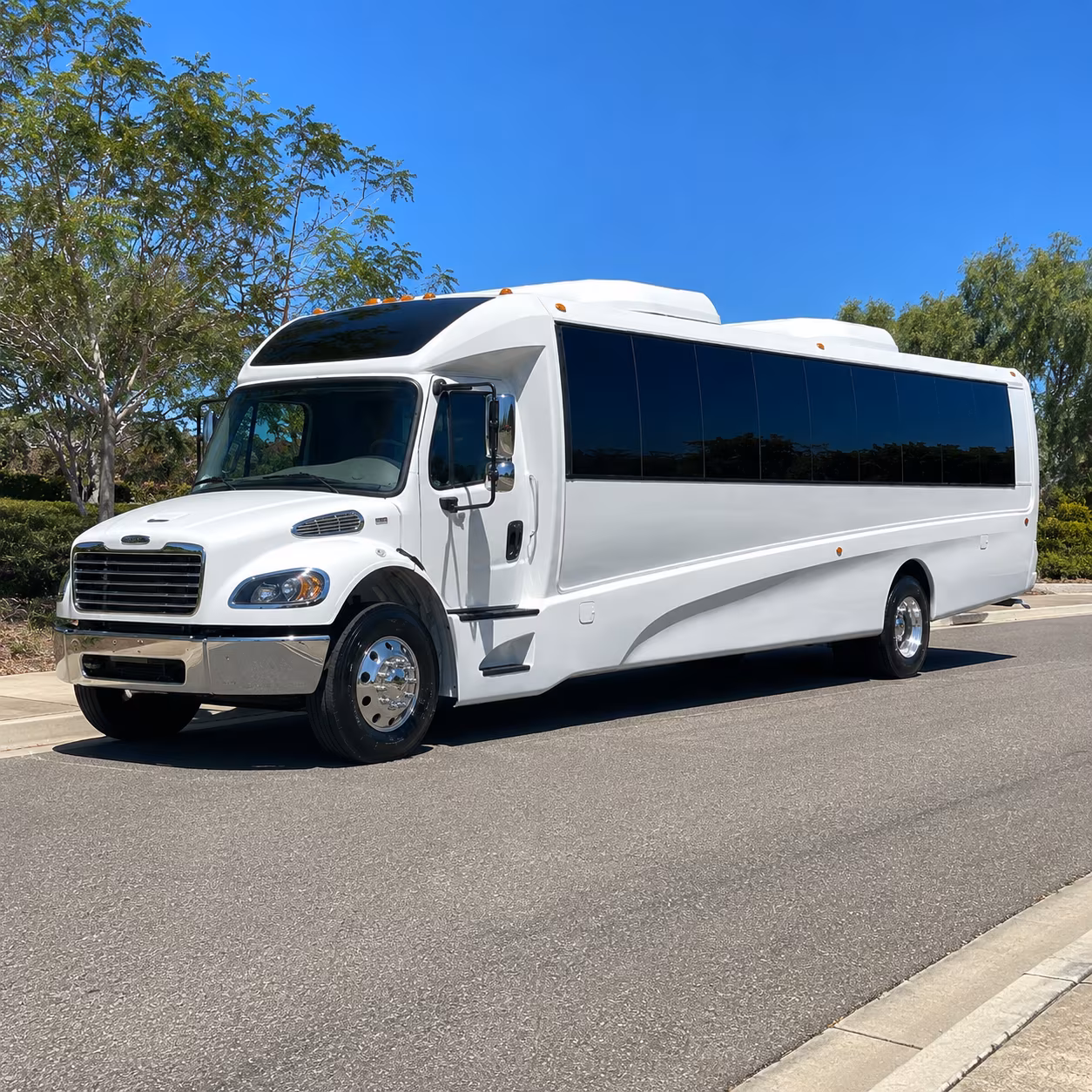 Coral Springs School Event Transportation party bus exterior
