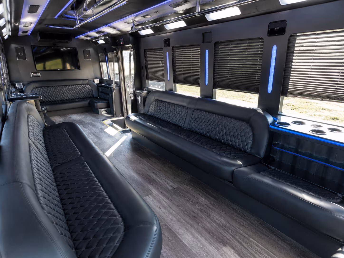 Coral Springs Sporting Event Transportation party bus interior