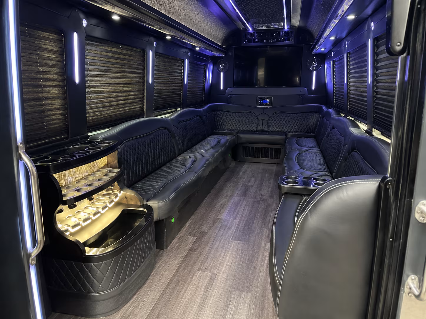 Coral Springs Wedding Transportation party bus exterior