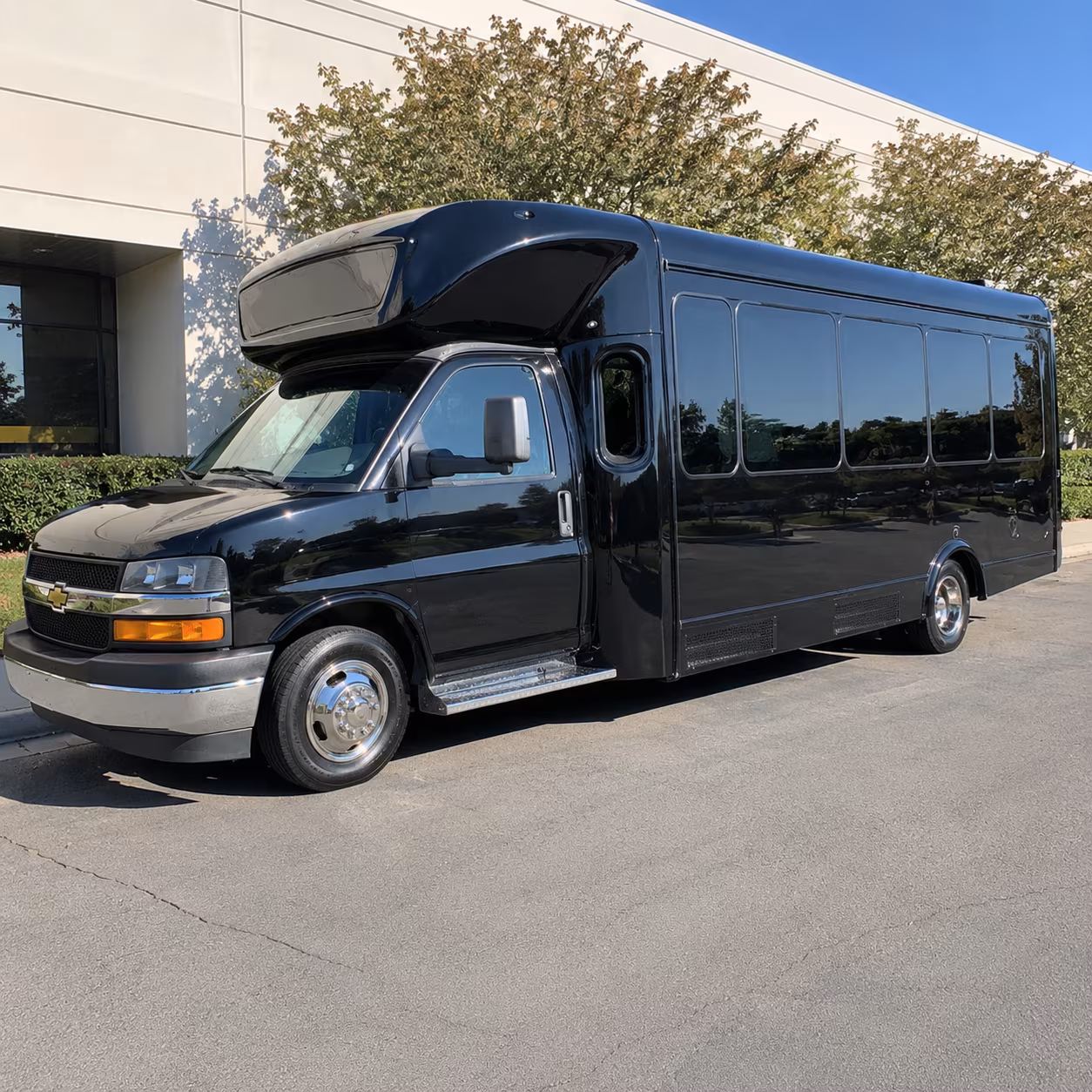 Coral Springs Wedding Transportation party bus exterior