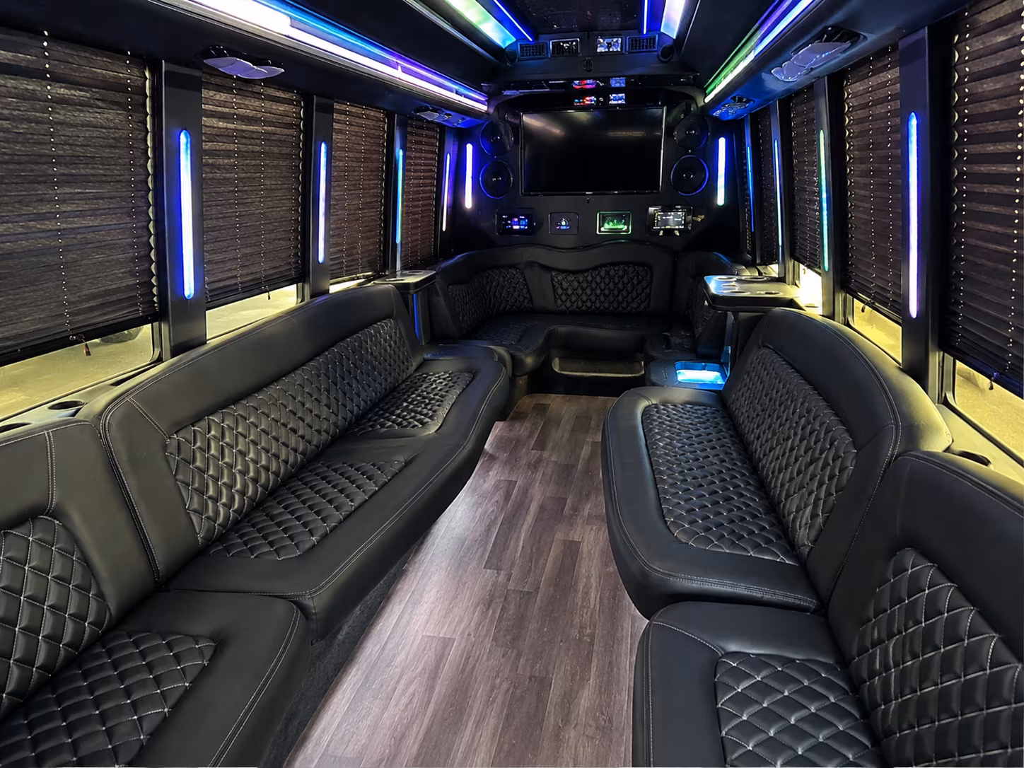 Coral Springs Winery Tour & Pub Crawl Transportation party bus interior